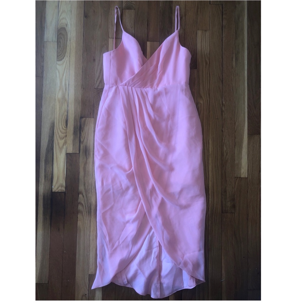 Peach Bill Levkoff bridesmaid/cocktail dress